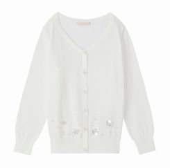 高嶺の花1 芳根京子衣装のビジュー付きカーディガン