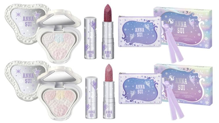 アナスイ【クリスマスコフレ2025】予約はいつから?ポーチ付き雪降り積もるメイクアップコフレ